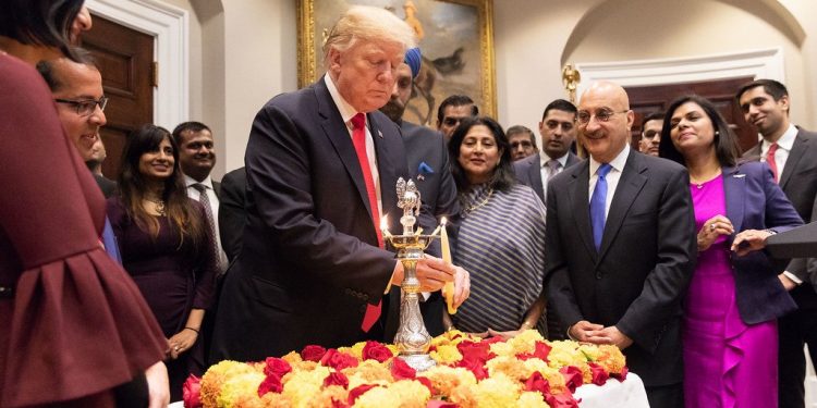 Indians in America face discrimination and are polarized: US study 1 Trump Diwali