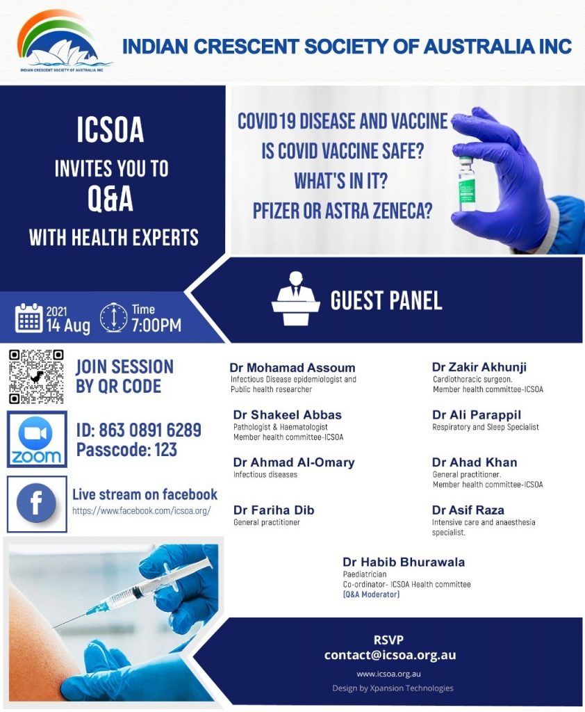 Indian community urged to get vaccinated without delay 2 2021 08 14 ICSOA Covid Event 1