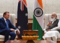 Tony Abbot flags Australia’s trade swing to India from China 11 Tony Abbot meets Narendra Modi