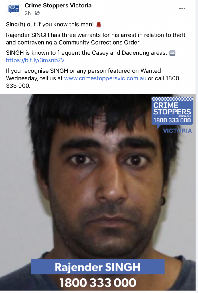 Victoria police is looking for this man 2 Screen Shot 2021 08 25 at 9.35.03 pm