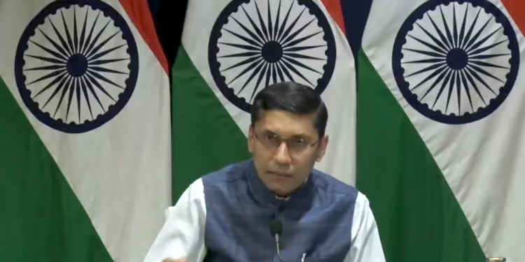 What did India's foreign ministry say about Vishal Jood? 1 Arindam Bagchi on Vishal Jood