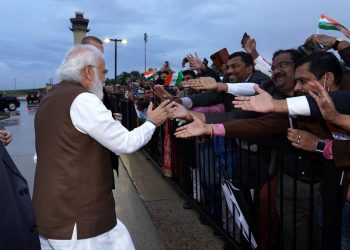 Necessary steps taken to secure compromised account: Twitter on PM Modi's account hack 7 The Prime Minister, Shri Narendra Modi being greeted by the Indian Community on his arrival in Washington DC on September 22, 2021. (Photo: PIB)