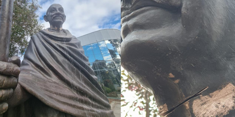 Newly installed Gandhi statue in Melbourne vandalised - disgraceful and extremely disappointing, says PM 1 Gandhi
