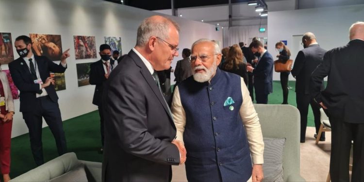 Scott Morrison and Narendra Modi