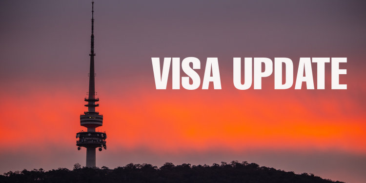 Visa Update: ACT has published its critical skills list 1 Visa Update