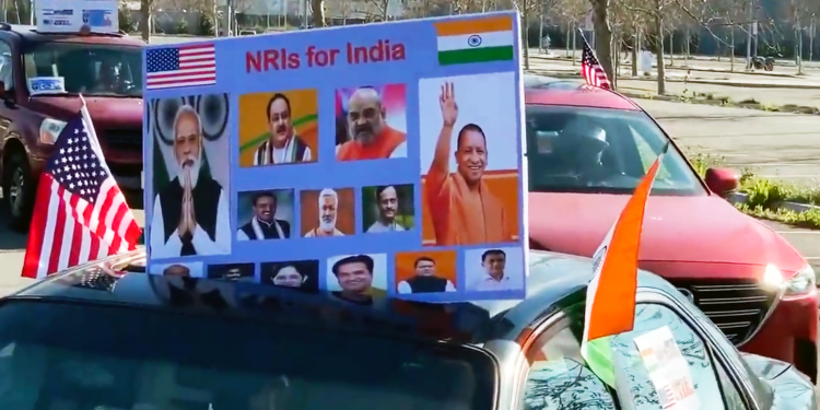 Indian Assembly Elections: NRIs take out rallies in US in support of BJP 1 NRI BJP US