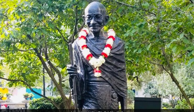 Indian-Americans condemn vandalisation of Mahatma Gandhi statue in New York City, write to mayor