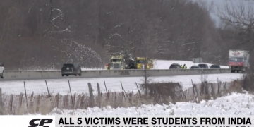 Indian students killed in a road accident in Canada
