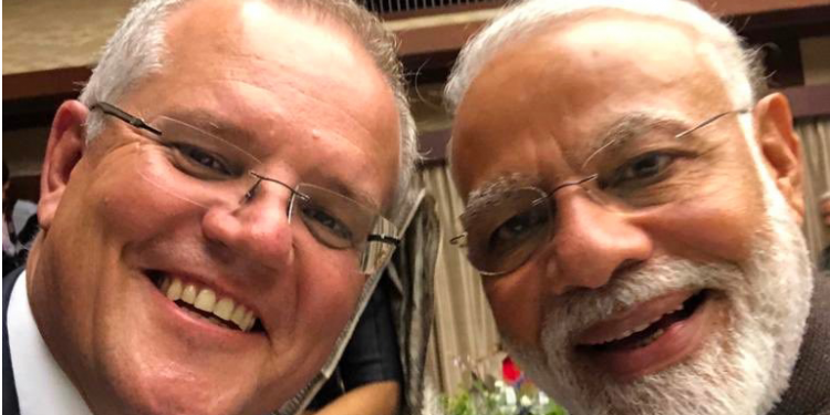 “Kem Chho”, “Narendra” to “Scott” : Mo & Mo show off their friendship