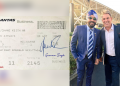 "I found Shane Warne sitting next to me in the plane" 16 Shane Warne with Gurnam Singh