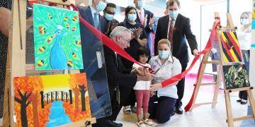 Blacktown Paediatric Ward Ministerial visit. Group shot