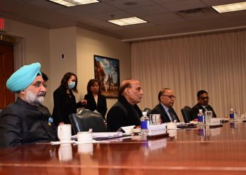 Rajnath Singh in the US for 2+2 India US Dialogue