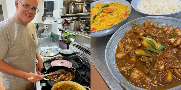Scomo is back to curry-night with Madras chicken curry 1 Australian Prime Minister Scott Morrison cooks Madras Chicken Curry