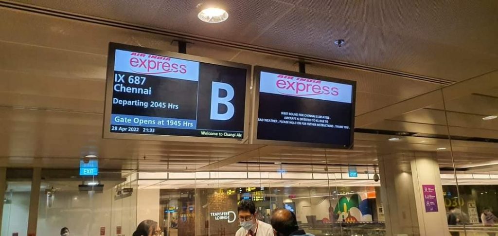Air India Express Singapore-Chennai passengers left 'crying and shouting' 3 a 1