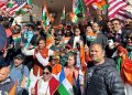 Indian Americans hold a rally against "discriminatory" caste legislation 11 Indian Americans hold a rally against "discriminatory" caste legislation