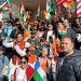 Indian Americans hold a rally against "discriminatory" caste legislation 8 Indian Americans hold a rally against "discriminatory" caste legislation