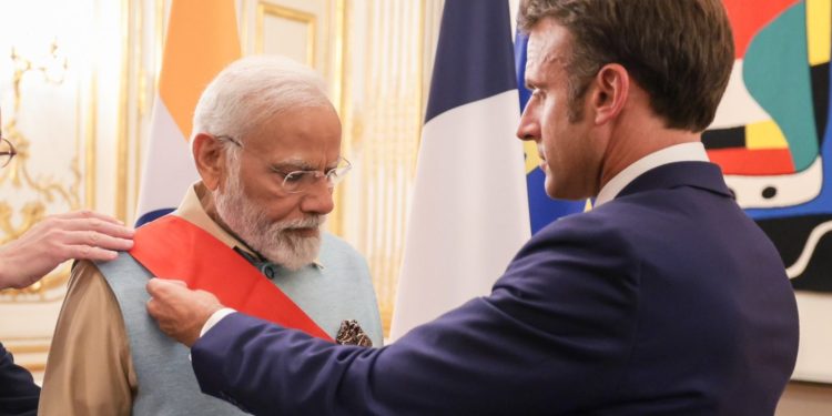 PM Modi conferred with Grand Cross of Legion of Honour - France’s highest award 1 PM Modi conferred with Grand Cross of Legion of Honour – France’s highest award