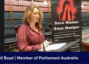 Massive Solidarity Demonstration in Australian Parliament Against Manipur Violence