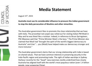 Islamic Council of Victoria Calls for Action on Minority Persecution in India 4 Islamic Council of Victoria Calls for Action on Minority Persecution in India