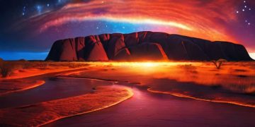 Dive-into-the-Great-Barrier-Reef-and-Uluru's Magical Light Show