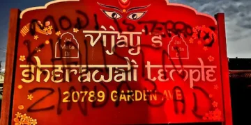 Pro-Khalistan Graffiti Defaces Hindu Temple