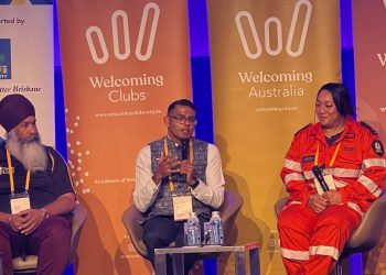 Amar-Singh-JP-Founder-and-President,-Turbans-4-Australia,-Ravin-Ramachandran-Nair-Community-Liaison-Officer,-Department-of-Home-Affairs,-and-Maranda-Buchanan-Volunteer,-State-Emergency-Services-(SES)-at-the-session-on-volunteering-nriaffairs