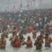 Reverence for the sacred waters of the Ganga and belief in its power to wash away sins bring millions to India’s Maha Kumbh festival