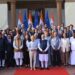 EU Commissioners with Modi Hyderabad February 2025