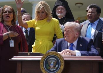 Religious and secular groups take Trump to court