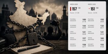 India slips to 157th in global press freedom rankings as RSF warns of historic worldwide decline