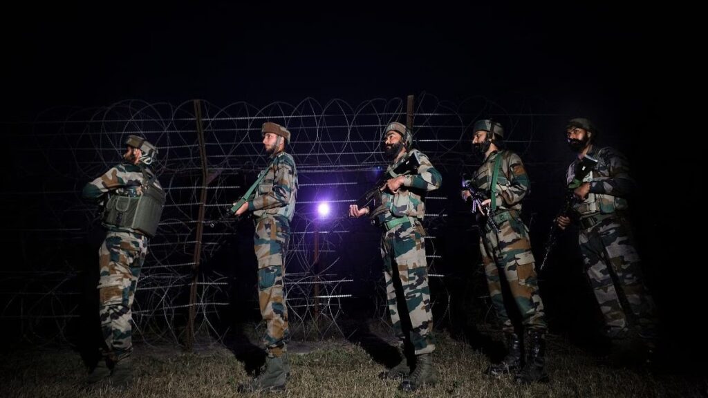 Militarization in Jammu and Kashmir is negatively impacting female education 2 Indian soldiers line of control Kashmir