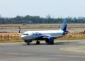 Airbus A321 aircraft on tarmac, Dubai-Mumbai indigo flight diverted Rajkot cargo hold smoke alert 2026
