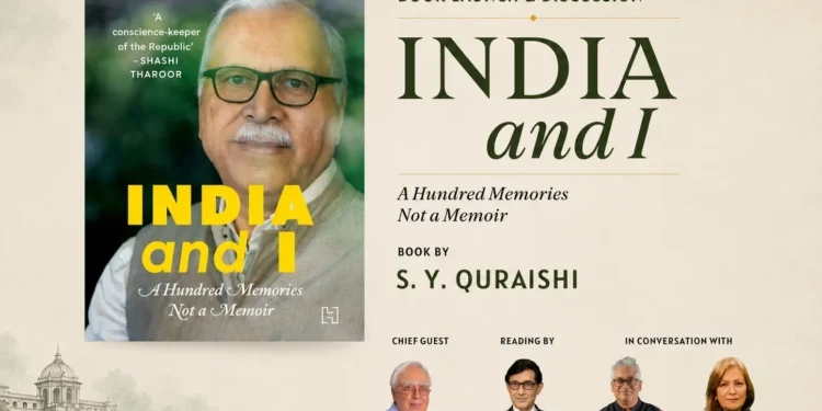 Former CEC Dr S.Y. Quraishi Launches Memoir "India and I" in Delhi 1 S.Y. Quraishi India and I book cover Hachette India launch event Delhi July 2026