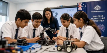 Australia robotics STEM lab Delhi school India