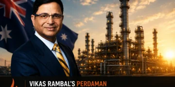 Vikas Rambal Perdaman refinery announcement Western Australia with PM Albanese, Indian entrepreneur 2026