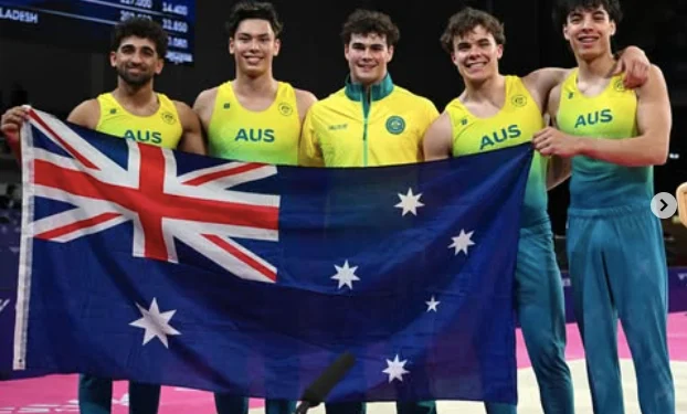 Ritam Malik Ends Australia's Long Wait for a Gymnastics Medal in Glasgow 2026 Commonwealth Games 1 Ritam Malik and Australian gymnastics team with bronze medal Glasgow 2026