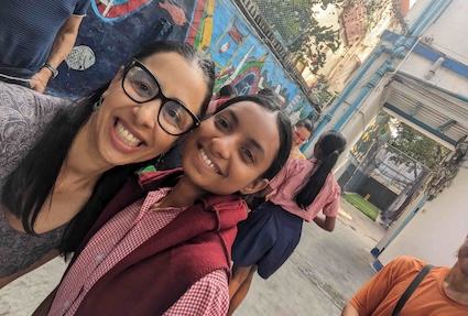 The Country That Gave Us Wings: An Invitation to the Indian Diaspora 3 Tina with girl