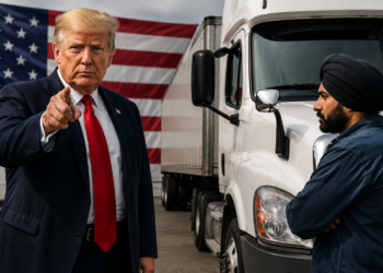 Trump Targets Immigrant Truckers. 130,000 Indians Are in the Line.