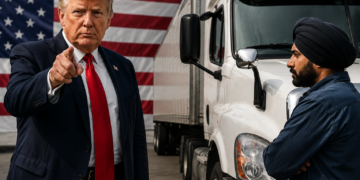Trump Targets Immigrant Truckers. 130,000 Indians Are in the Line.