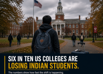 Six in ten US colleges are losing Indian students. The numbers show how fast the shift is happening. 3 Indian Students leaving US colleges.