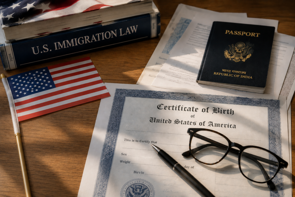 US Supreme Court upholds birthright citizenship in a win for 300,000 Indian H-1B families 2 immigration documents at home, birthright citizenship H-1B green card backlog NRI America