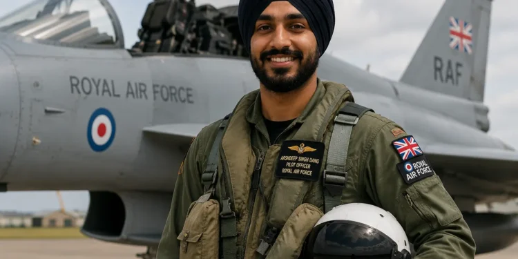 Chandigarh-Born Arshdeep Singh Dang Makes History as the UK's First Sikh RAF Pilot 1 Flight Lieutenant Arshdeep Singh Dang RAF Valley graduation ceremony, first Sikh fighter pilot since WWII 2026