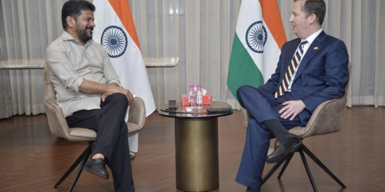Telangana CM Urges US Envoy to Fix H-1B Delays and Student Visas 1 Telangana CM Revanth Reddy meeting US Ambassador Sergio Gor New Delhi, H-1B visa Telangana students 2026