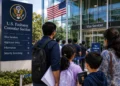 US Embassy Confirms Alarming Rule: Every Child Needs a Visa Interview Too 10 Indian parent and child at US visa application centre, US visa interview minors US embassy rule