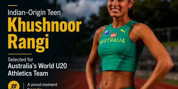 Indian-Origin Teen Khushnoor Rangi Selected for Australia's World U20 Athletics Team 1 Khushnoor Rangi pole vault Australia World U20 Athletics Championships 2026, Indian origin athlete Melbourne