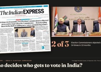Who decides who gets to vote in India? Two election commissioners say it is no longer the officers the law puts in charge