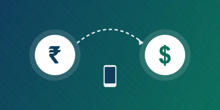 Money Transfer Apps Australia To India 2026: Alarming 20% Bank Fee Gap 1 Money transfer apps Australia to India 2026 - rupee to dollar currency transfer illustration