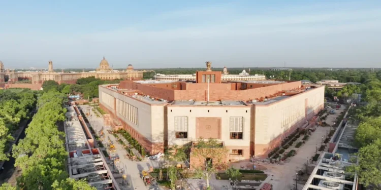 Indian Parliament building behind the NRO tax rules 2026 and the new Income-tax Act