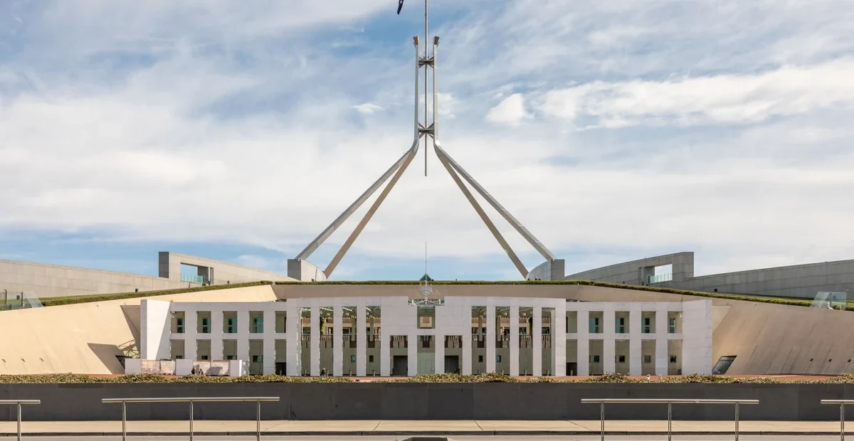 Parliament House in Canberra, where Australia’s immigration debate shapes policy