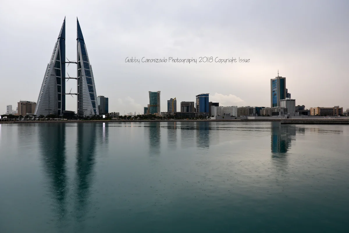 Bahrain World Trade Center towers in Manama